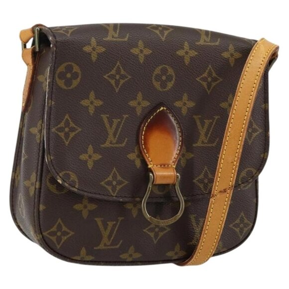 LOUIS VUITTON Monogram Saint Cloud MM Shoulder Bag M51243 LV Auth BA6192 - Picture 1 of 15